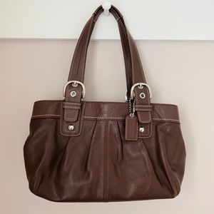 Holiday Sale 🤍 Coach Soho Pleated Leather Tote